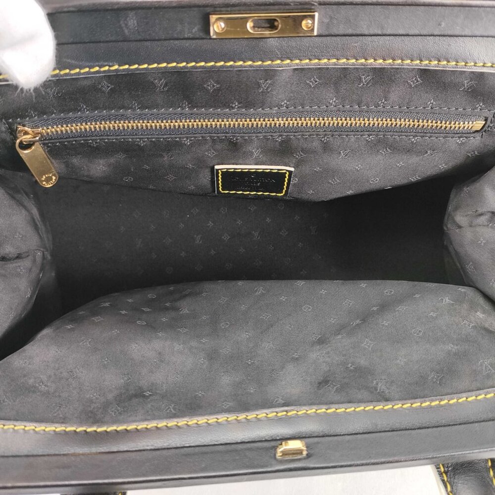 Louis Vuitton Suhali Handbag Leather Black EUC - Picture 9 of 16